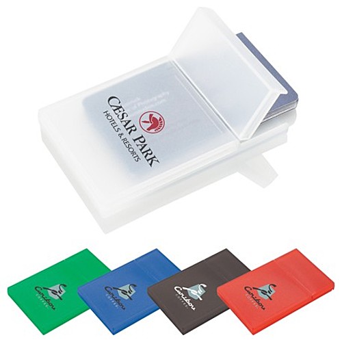 Plastic Business Card Holder Custom Printed As Low As 1.01